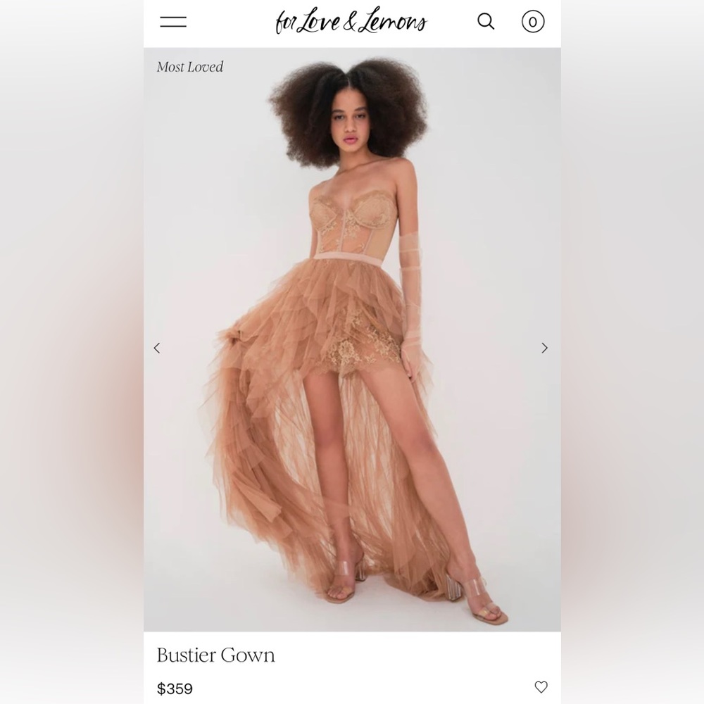 Bustier gown